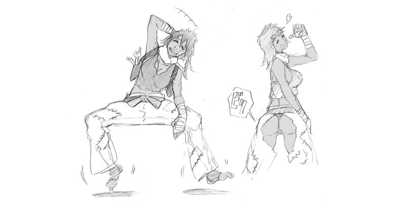 Illustration for article titled Cut Street Fighter V Characters Included "Fighting President" And "Clumsy Cutie"